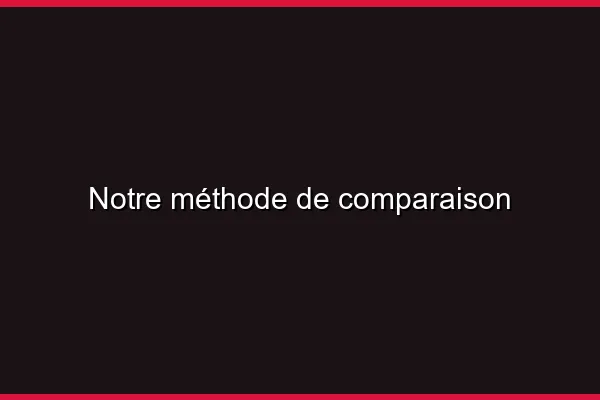Notre méthode de comparaison